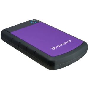 Transcend StoreJet 25H3P 2TB Külső Merevlemez - Szögletes Nézet - Transcend
