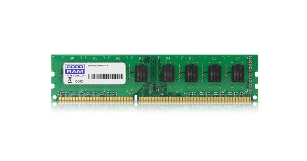 4GB 1333MHz DDR3 RAM GoodRAM CL9 (GR1333D364L9S/4G)