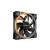 be quiet! Light Wings 140mm PWM fan with orange lighting, black