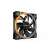 be quiet! Light Wings 140mm PWM fan with orange lighting, black