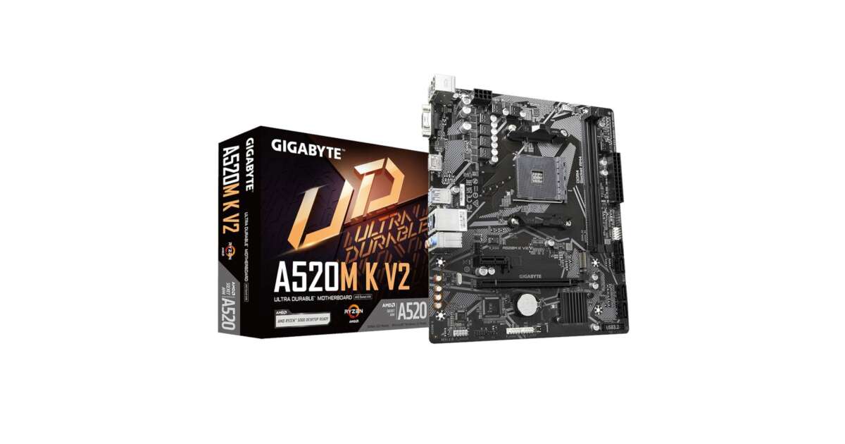 CPU AMDRyzen 7 5700X CPU&gigabyte A520M K V2 Amazon.com: GIGABYTE A520M K V2 (REV. 1.0) CHIPSET AMD A520 AM4