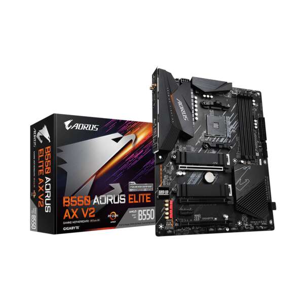Gigabyte Alaplap AM4 B550 AORUS ELITE AX V2 AMD B550, ATX