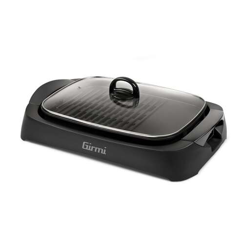 Girmi BQ90 electric tabletop grill with glass lid