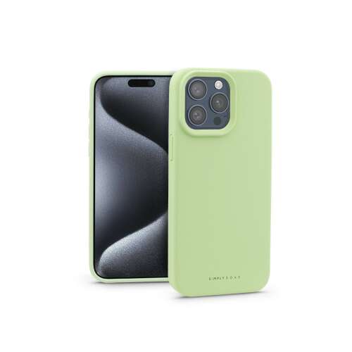 Simply Roar Cloud Skin szilikon tok iPhone 15 Pro-hoz zöld színben 