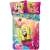 SpongeBob SquarePants bed linen set, pink, featuring SpongeBob and Patrick