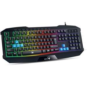 Genius SCORPION K215 Gaming-Tastatur mit Regenbogen-Hintergrundbeleuchtung - Tastaturen