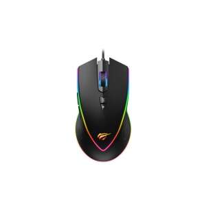Havit MS1017 Gaming egér, fekete, 7 gomb, 6400 DPI, RGB háttérvilágítás - Havit