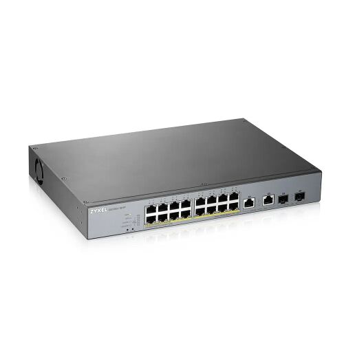 Zyxel GS1350-18HP-EU0101F Switch 16x1000Mbps (16xPOE) + 2xGigabit combo SFP Managed Rackmount, GS1350-18HP-EU0101F