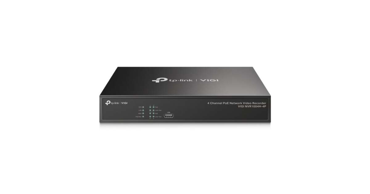 TP-Link VIGI 4チャンネル ネットワークビデオレコーダー PoE H.265