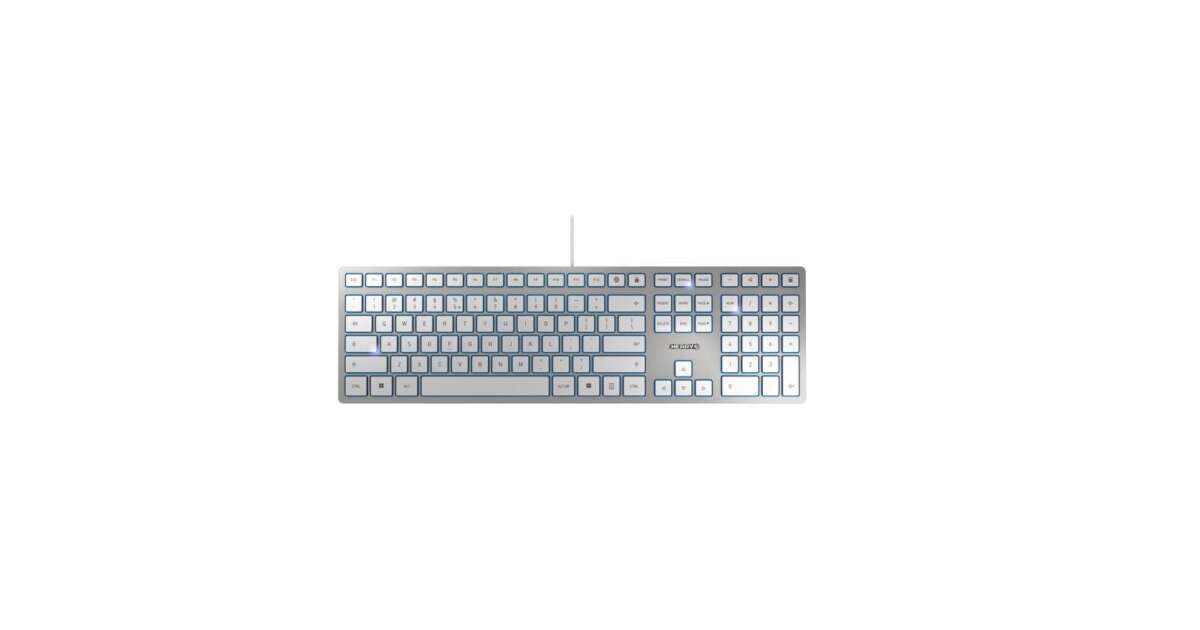 Cherry KC 6000 Slim US billentyűzet ezüst-fehér (JK-1600EU-1) | Pepita.hu