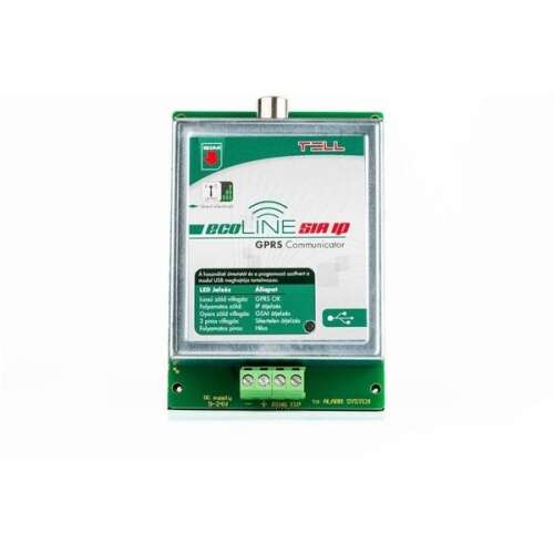 TELL ecoLINE SIA IP GSM/GPRS kommunikátor, elülső nézet