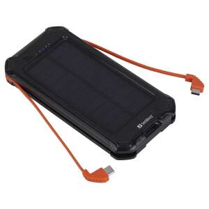 Sandberg 3in1 Solar 10000mAh Power Bank cu cabluri de încărcare încorporate - Sandberg Baterii externe