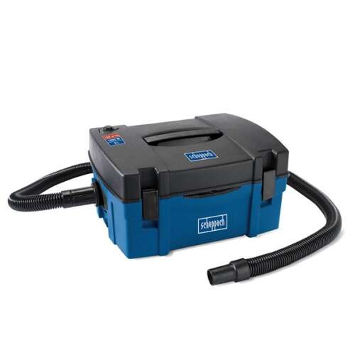 Scheppach HD2P 1,2 kW 3 u 1 Multifunkcionalni industrijski usisavač/kompresor, plava i crna, s crijevom