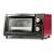 Girmi FE10 electric oven, red, side view