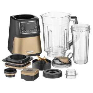 Sencor SBU 7677CH Automatic Vacuum Super Blender, black and champagne, all parts - Toaster and Blender