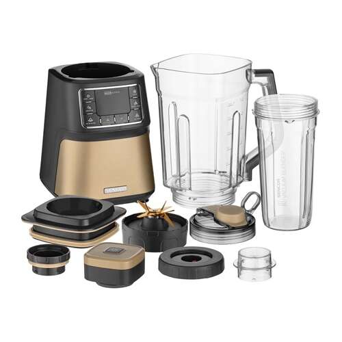 Sencor SBU 7677CH Automatic Vacuum Super Blender, black and champagne, all parts