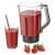 Sencor SBU 7677CH Automatic Vacuum Super Blender, black and champagne, blending strawberry smoothie