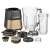 Sencor SBU 7677CH Automatic Vacuum Super Blender, black and champagne, all parts