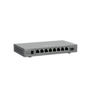 Reyee RG-EG21009S 9-Port Gigabit Cloud Management Router Angled View - Wi-Fi Router, Adapter