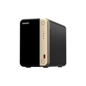 QNAP TS-264-8G NAS, stocare conectată la rețea cu 2 compartimente, negru și auriu - QNAP Aparate pentru stocarea datelor de rețea