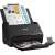 Epson WorkForce ES-500WII document scanner, side view with paper in the feeder