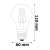 Avide ASF27CCT-4.5W-WIBLE Inteligentná Filament LED Žiarovka A60 4.5W CCT WIFI + BLE APP Ovládanie Rozmery