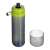 Brita Fill&Go Active 600ml water filter bottle, black with lime green lid and handle, with separate filter component