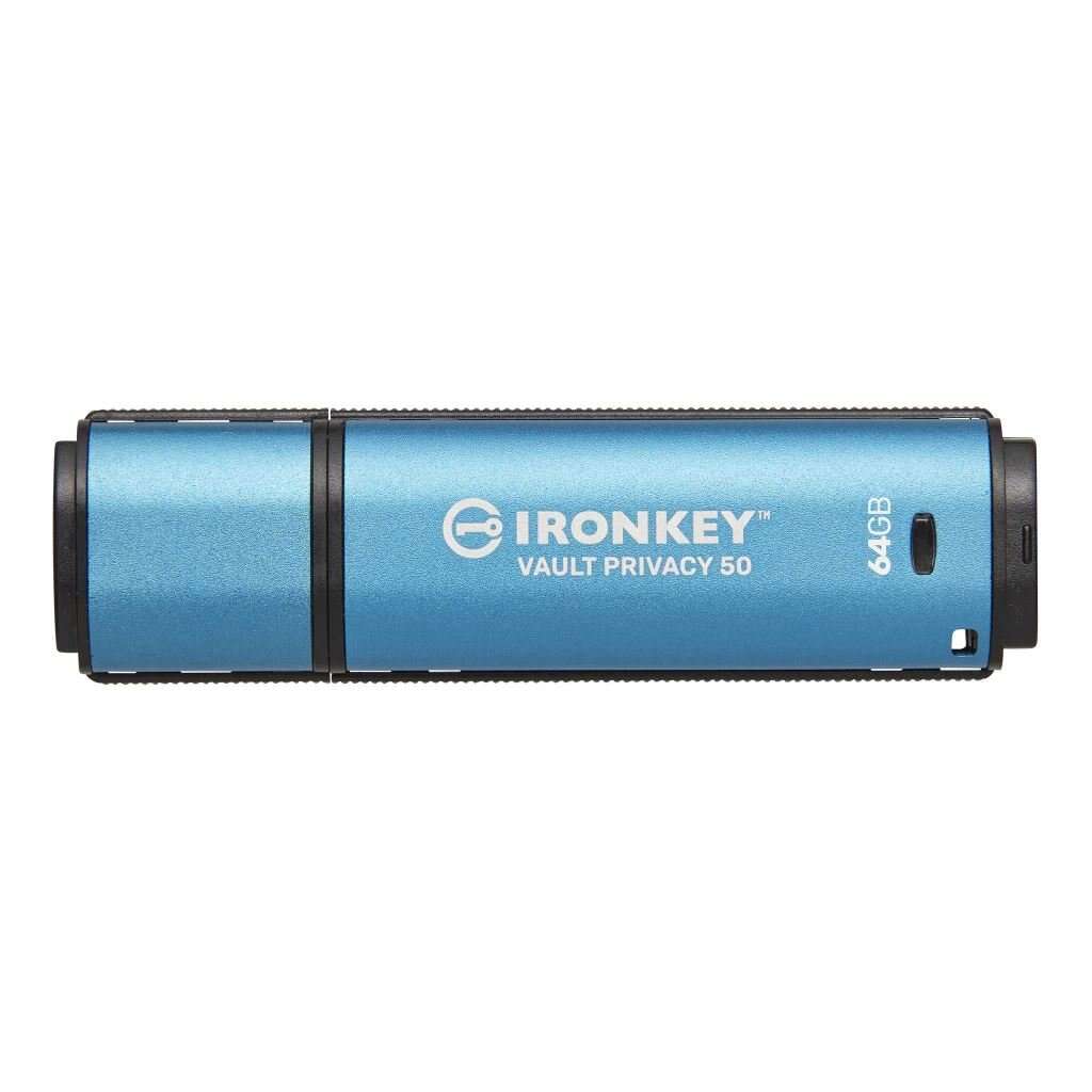 Kingston 64GB IronKey Vault Privacy 50 USB3.2 Kék