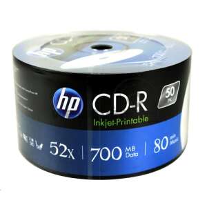 HP 80'/700MB 52x nyomtatható CD lemez zsugorhengeres 50db/henger 75118808 
