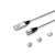 SAVIO KABEL MAGNETYCZNY USB - USB TYP C, MICRO I LIGHTNING, 1M, SREBRNY CL-153 133726808
