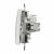 Schneider Sedna Design white single pole switch side view