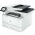 Abgewinkelte Ansicht des HP LaserJet Pro 4102dw Multifunktions-Laserdruckers