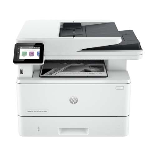 HP LaserJet Pro 4102dw Wireless Multifunktions-Laserdrucker, Vorderansicht
