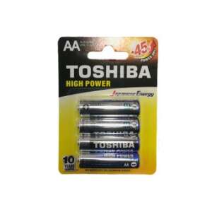 Toshiba High Power Alkaline ceruza elem 4 darab 32414288 Elemek - Ceruzaelem