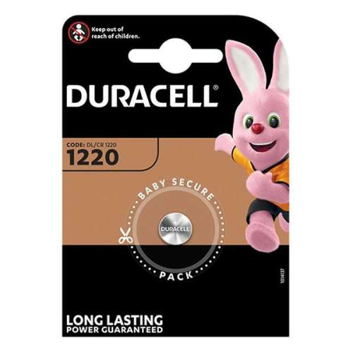 Duracell CR1220 lítium gombelem, egy darabos csomagolás