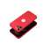 Red Forcell Soft silicone case for iPhone 15 Pro Max, showing the camera cutout