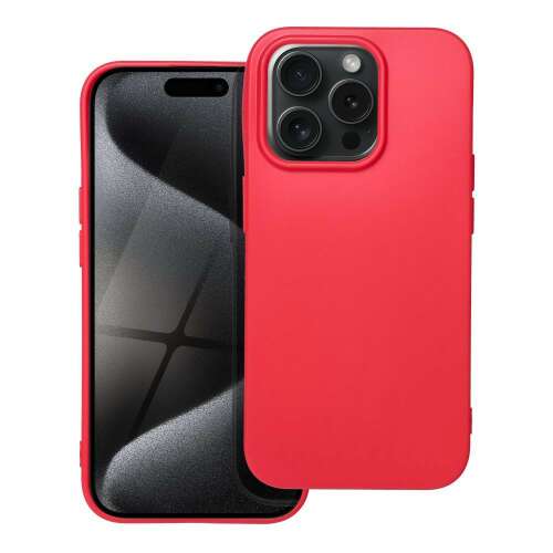 Forcell Soft Matt Red Silicone Case for iPhone 15 Pro Max