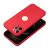 Forcell iPhone 15 Pro Red Silicone Case - Angled view showing camera protection