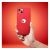 Forcell iPhone 15 Pro Red Silicone Case - In hand, showing fit and finish