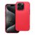 Forcell iPhone 15 Pro Red Silicone Case - Front and back view