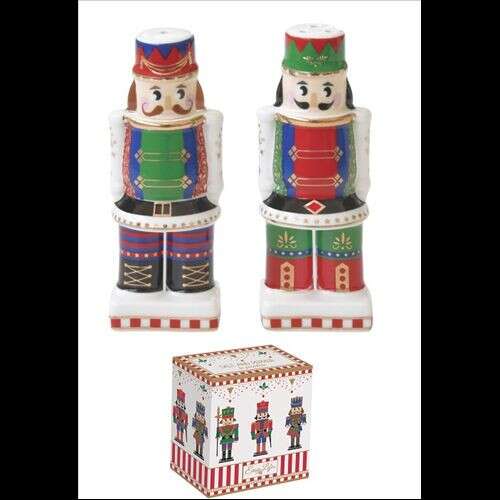 Porcelán só-borsszóró szett, 9cm, dobozban, Nutckracker 84268342