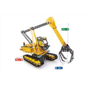 Alexander Toys Constructor Pro Melman Raupenbagger Bausatz, 866 Teile, Metallbau Spielzeug für Kinder - ALEXANDER