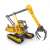 Alexander Toys Constructor Pro Melman tracked excavator building set, 866 pieces, metal construction toy for kids