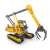 Alexander Toys Constructor Pro Melman tracked excavator building set, 866 pieces, metal construction toy for kids