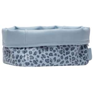 Nagyobb textil tárolókosár babaápolási kellékre Bébé-Jou Leopard Blue 75174815 