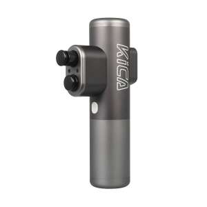 KiCA Pro massage gun with dual heads, gray color - Massage gun