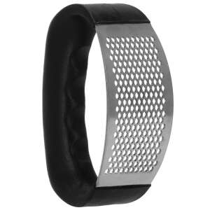 Rozdrabniacz do czosnku Springos, praska ręczna, 10,5 x 5,3, czarny/szary