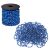 Dekor Gyöngysor blue pearl garland on spool and loose, Christmas decoration