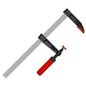 F-type clamp, 200x50 mm, black/red, woodworking clamp, metal clamp, heavy duty clamp - Vise