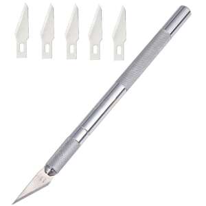Modellező kés, precíziós penge, 6 penge, ezüst 75178095 